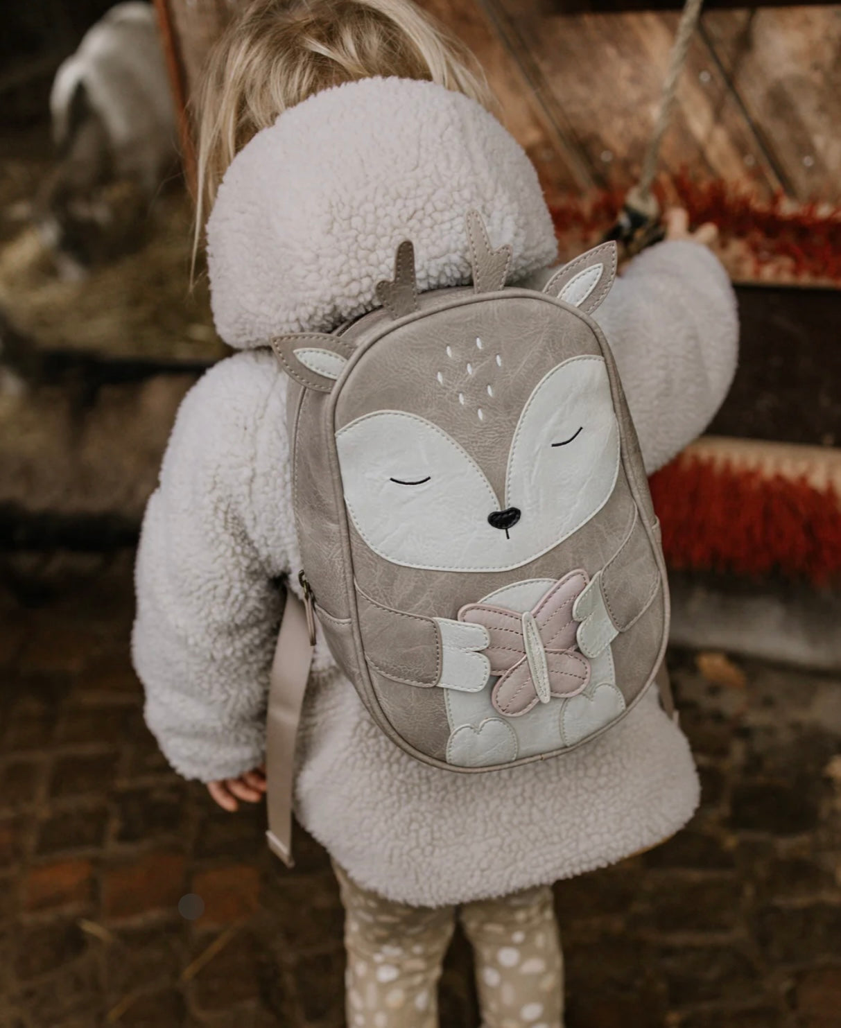 LITTLE WHO - Rucksack „Großes Reh Alvy“