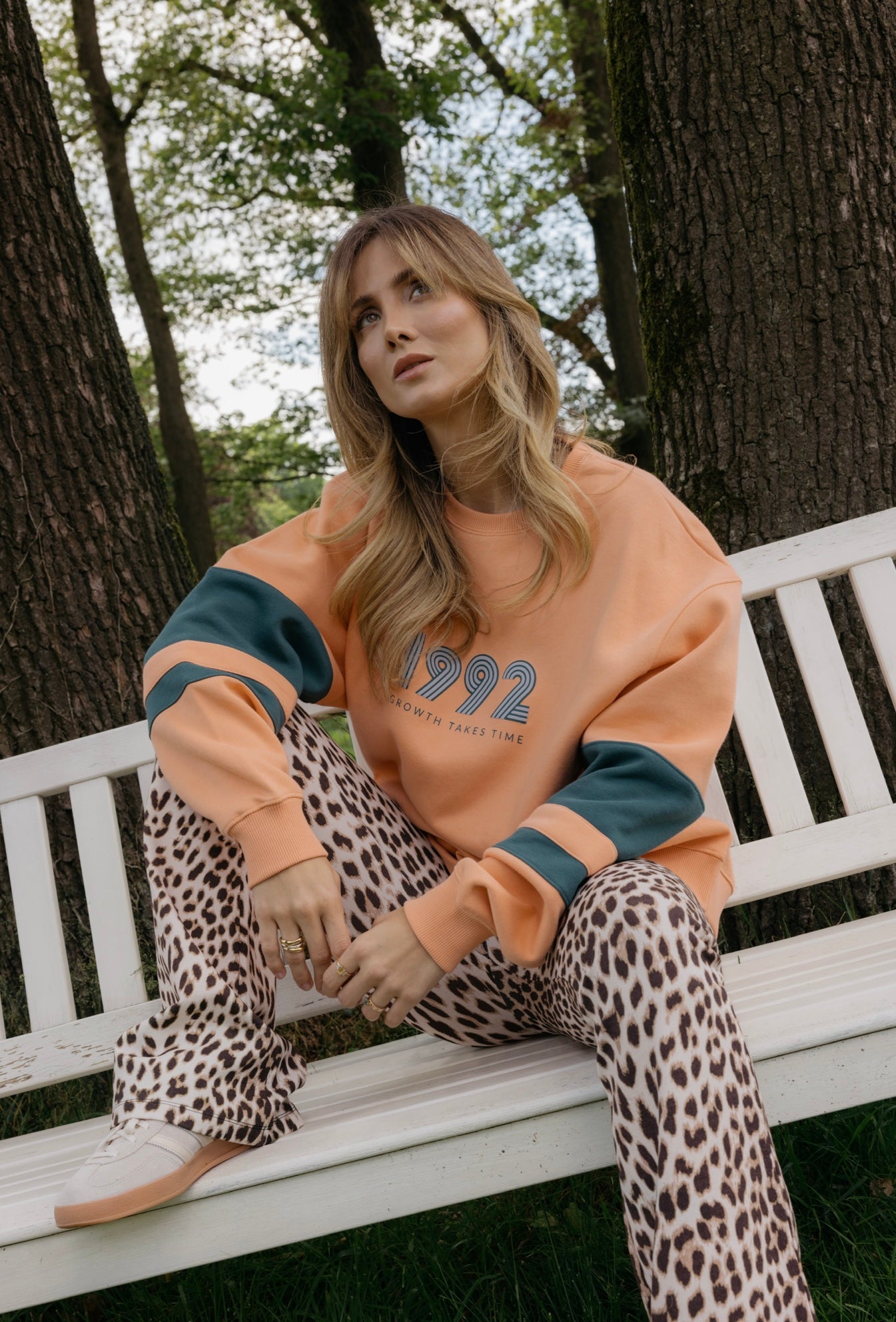 OH APRIL „Tia“ Bootcut Leggings - Leo Print
