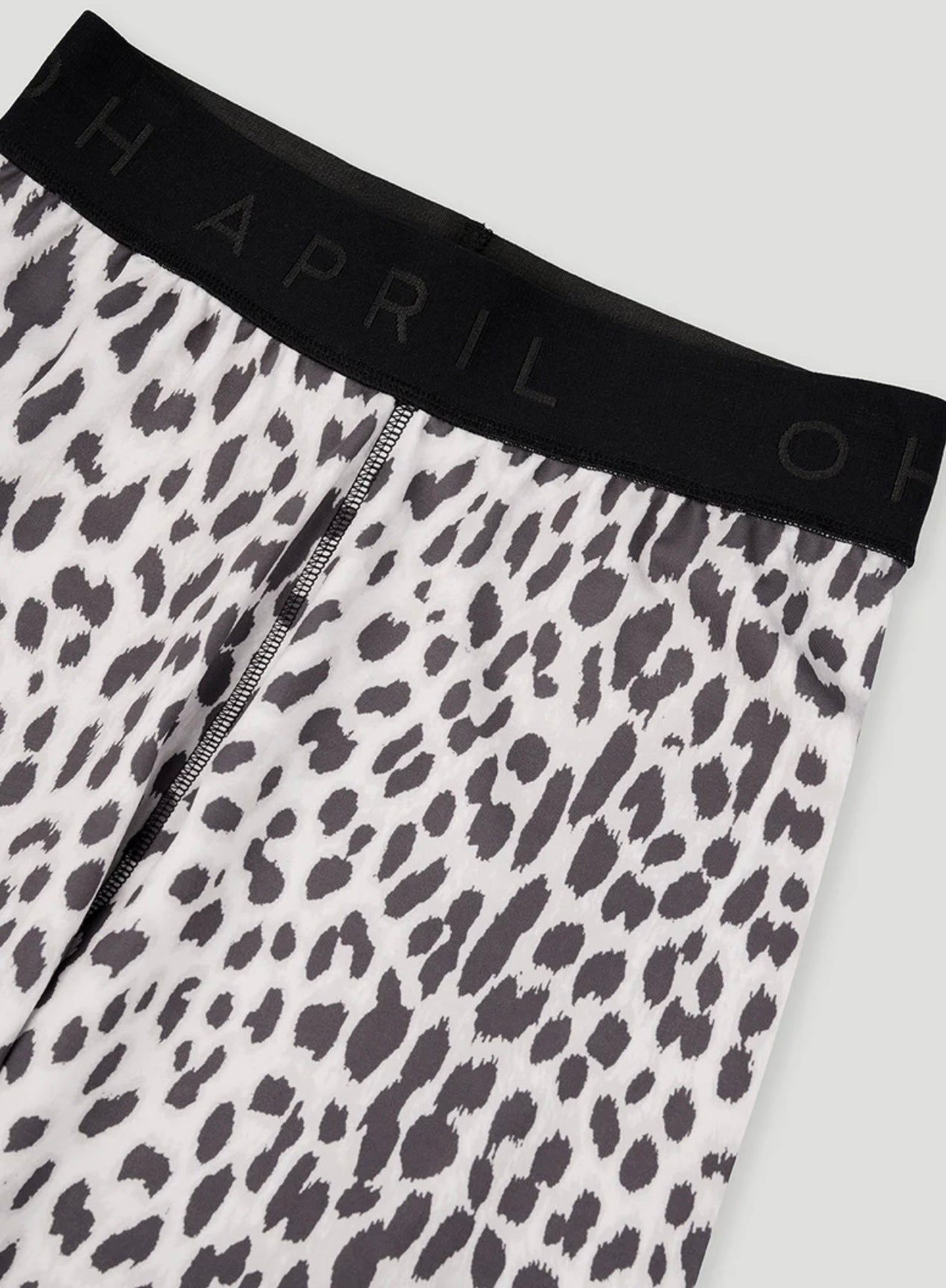OH APRIL „Sharon“ Sportleggings - Leo Print hellgrau