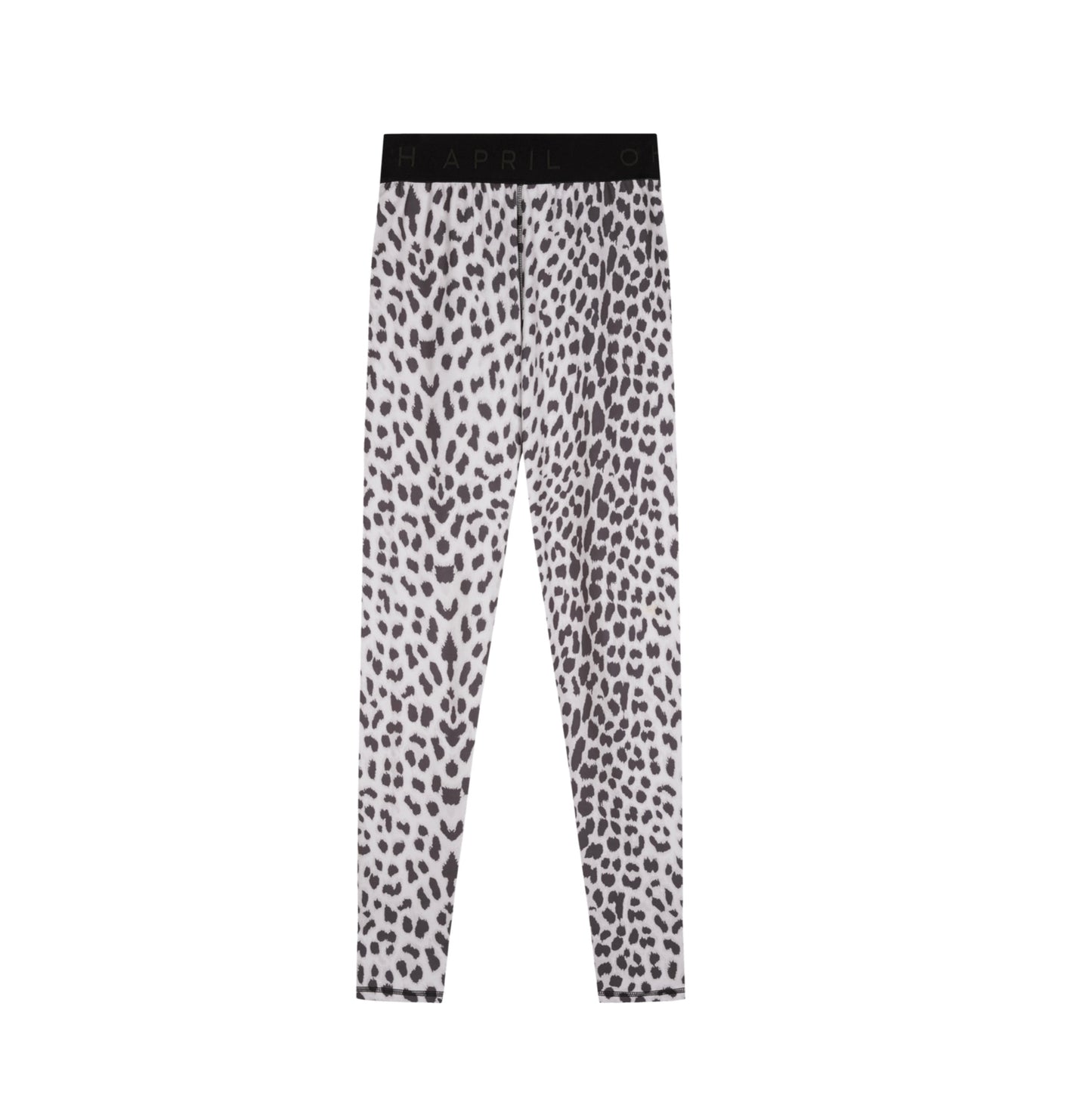 OH APRIL „Sharon“ Sportleggings - Leo Print hellgrau