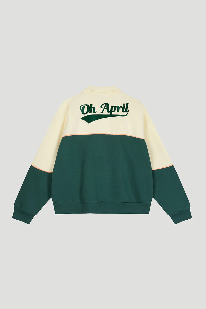 OH APRIL College Jacket „Retro“ - forest green