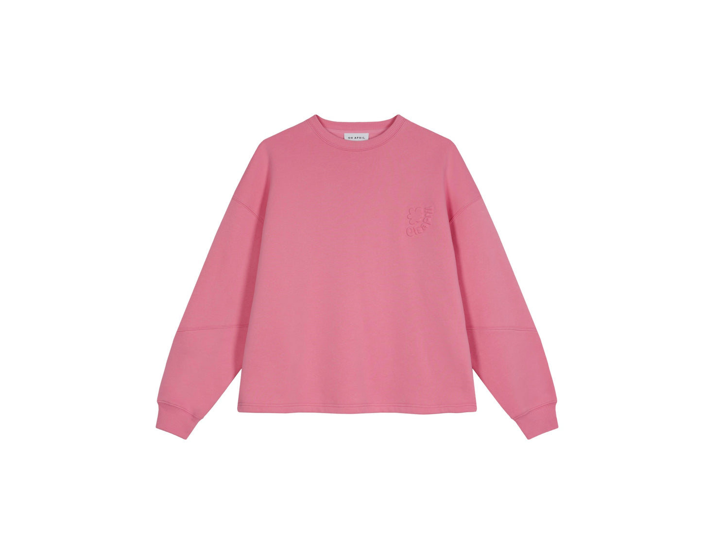 OH APRIL Oversized Sweater „Swirl“ - deep pink