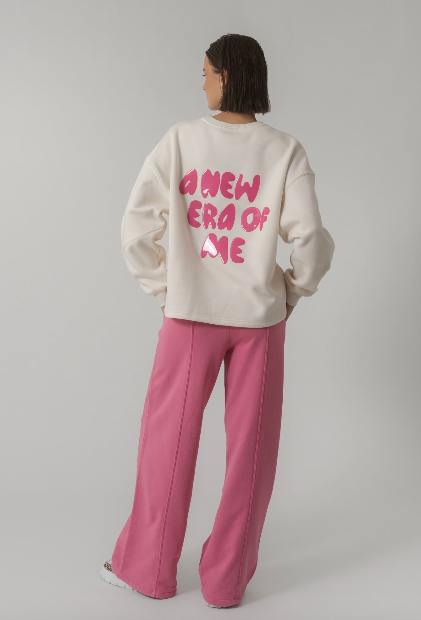 OH APRIL Oversized Sweater „Era Of Me“ - sand