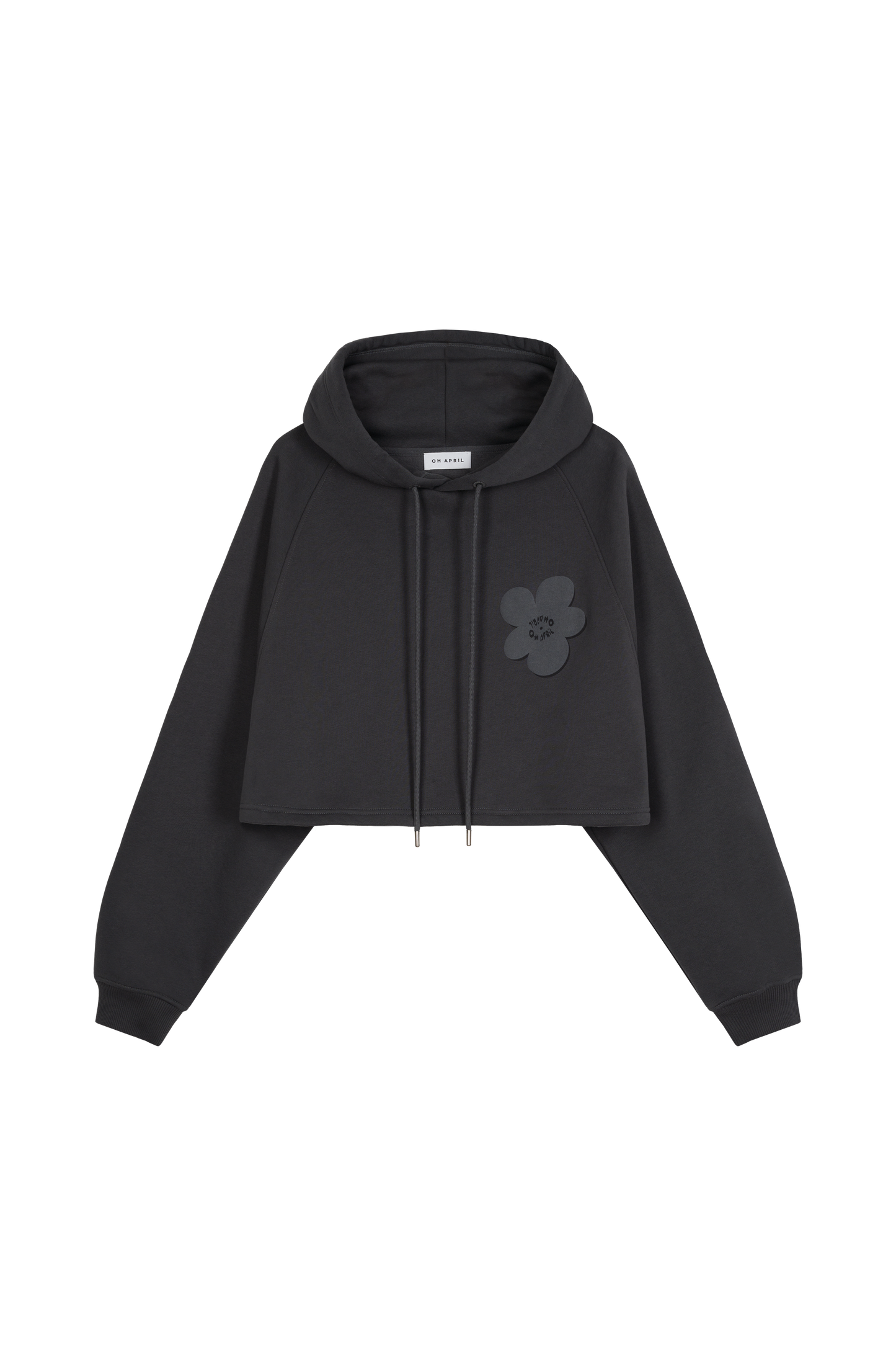 OH APRIL Cropped Hoodie „Koa“ - dark iron