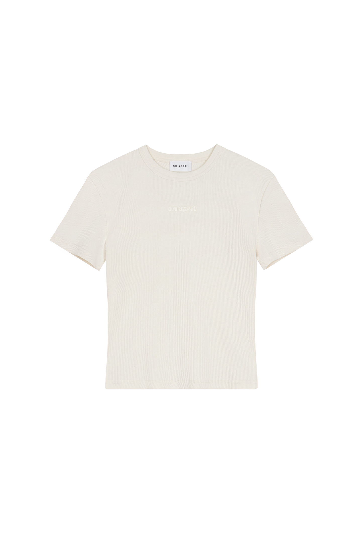 OH APRIL Rib T-Shirt „Ivy“ - sand