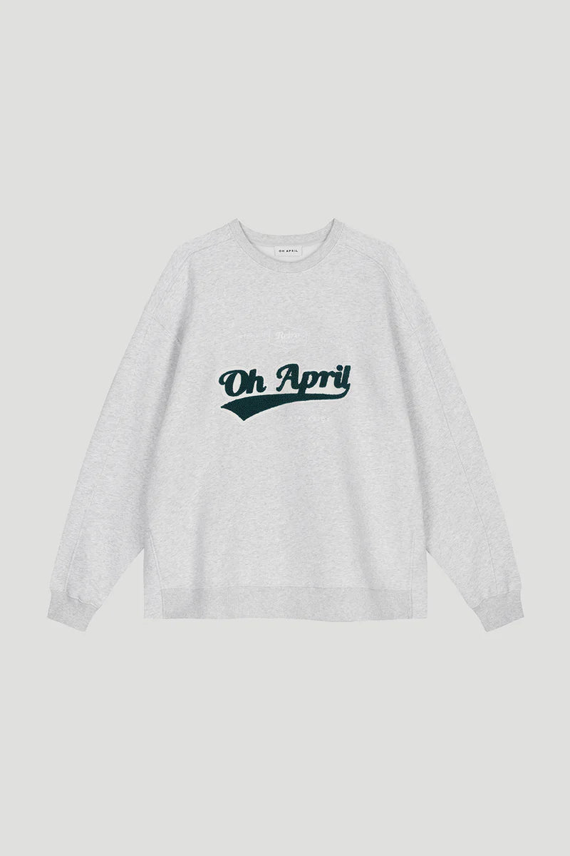 OH APRIL Oversized Sweater „Ivo“ - hellgrau