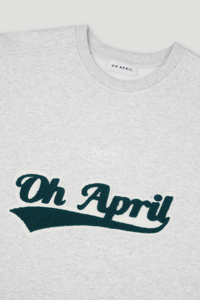 OH APRIL Oversized Sweater „Ivo“ - hellgrau
