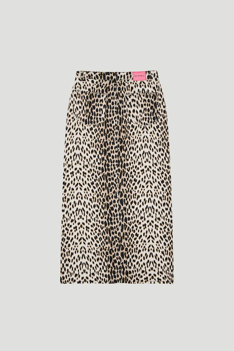 OH APRIL „ KAIA DENIM SKIRT“ - LEO