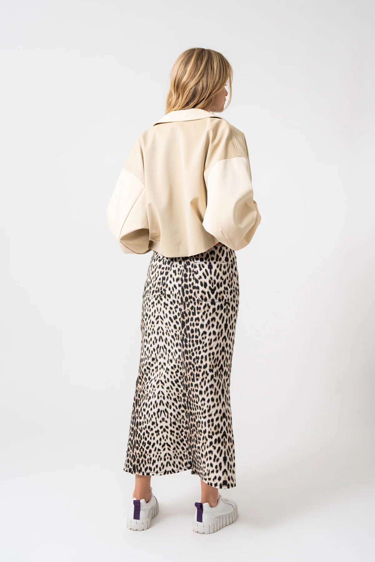 OH APRIL „ KAIA DENIM SKIRT“ - LEO