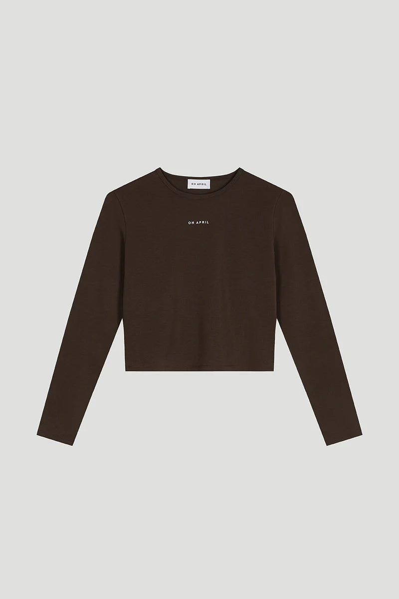 OH APRIL „ICA“ Longsleeve - deep brown