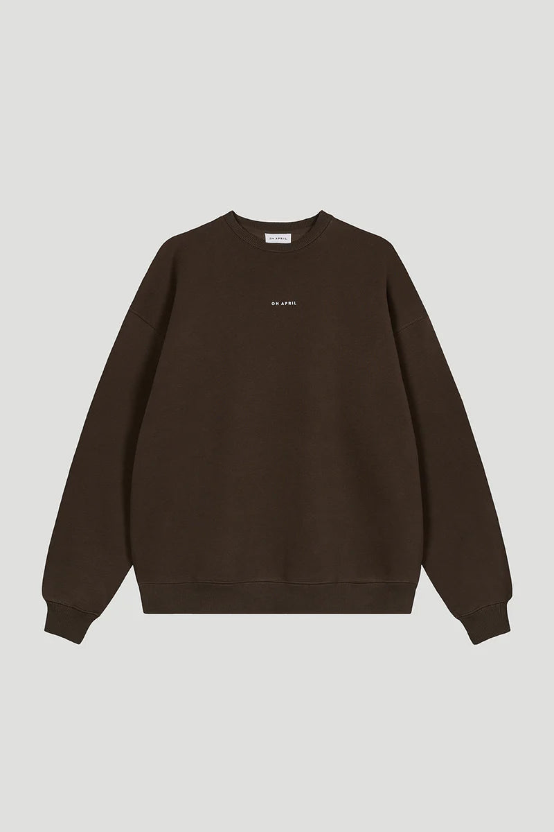 OH APRIL Essentials Oversized Sweater - deep brown