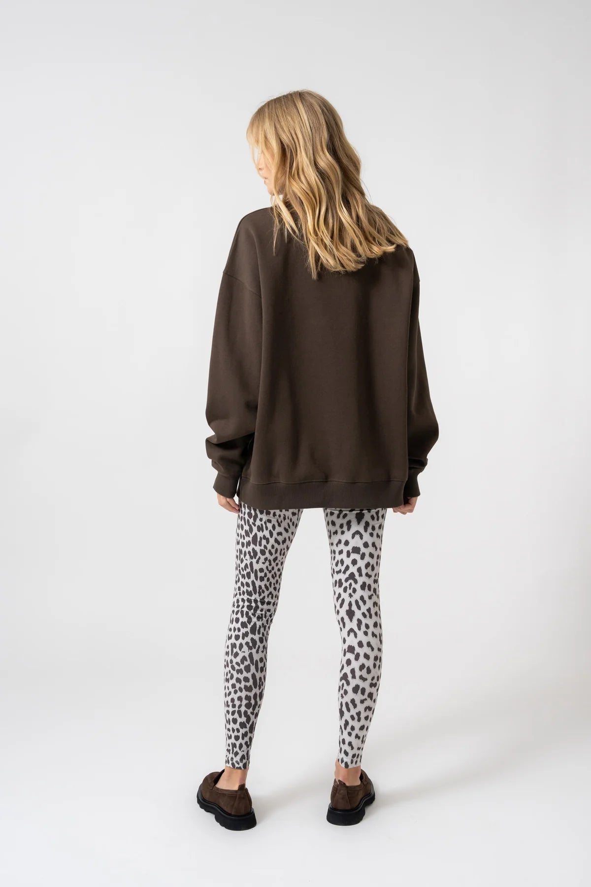 OH APRIL Essentials Oversized Sweater - deep brown