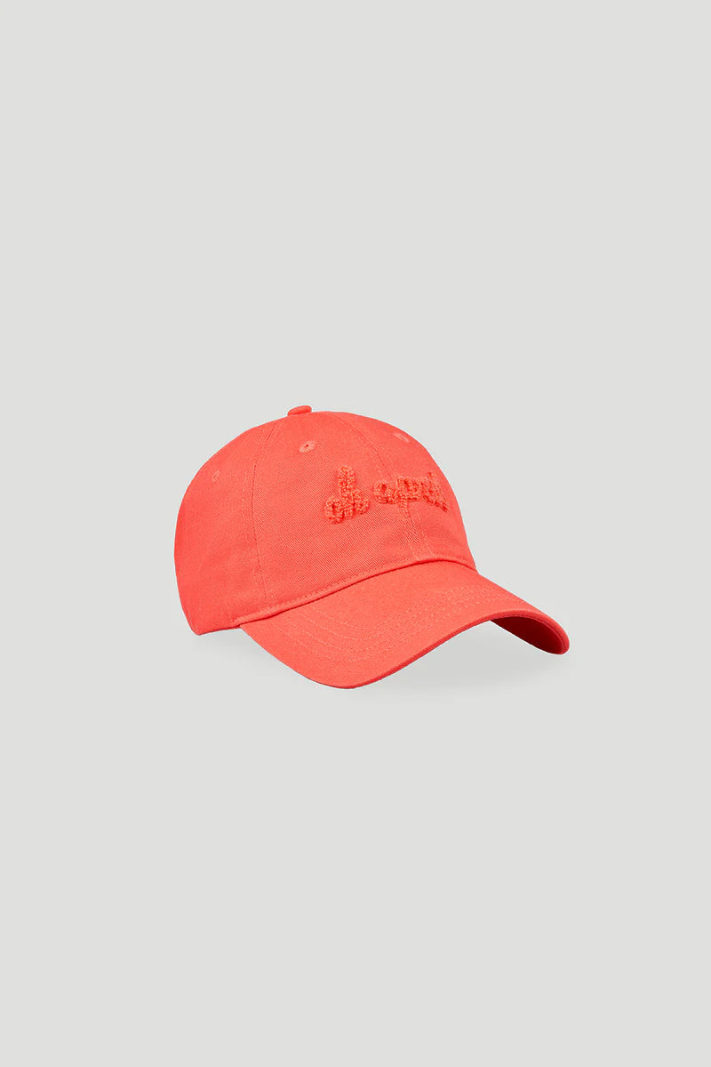 OH APRIL Cap „CURSIVE“ - coral