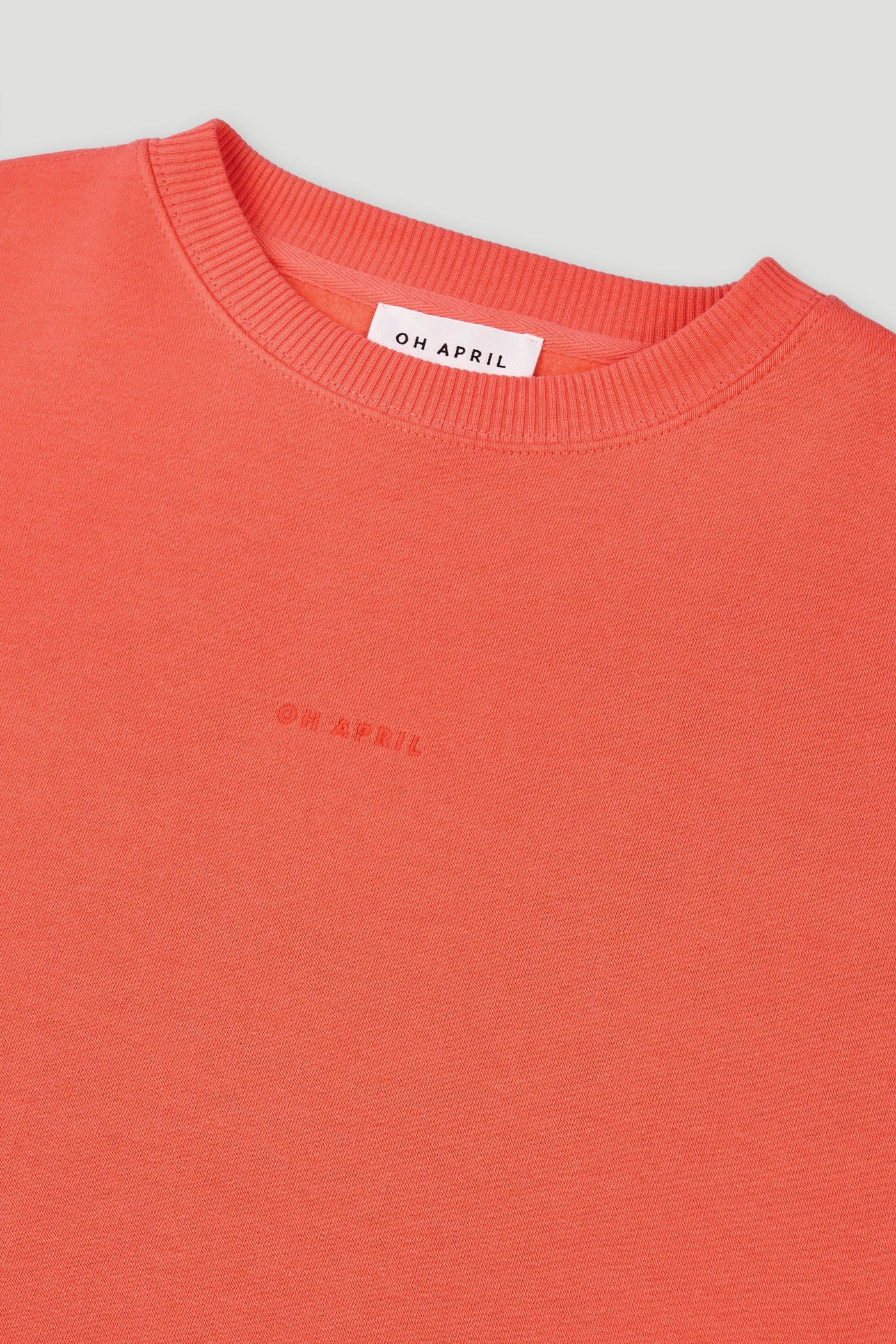 OH APRIL Oversized Sweater - coral