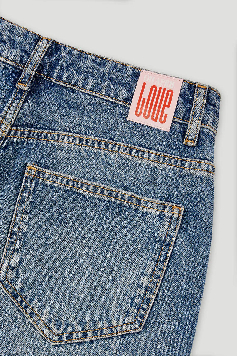 OH APRIL Jeans „LILY DENIM PANTS“ - mid blue