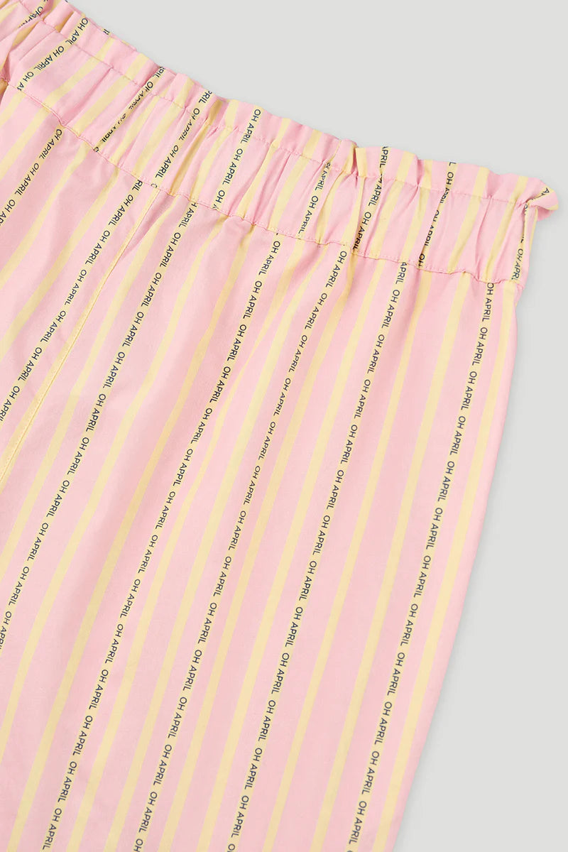 OH APRIL Shorts „YUZU“ - soft blush stripe