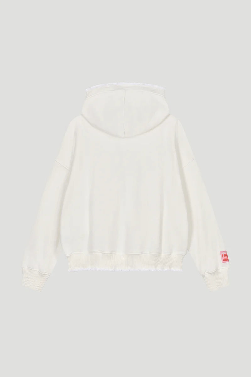 OH APRIL Zipper Hoodie “BELO” - pearl