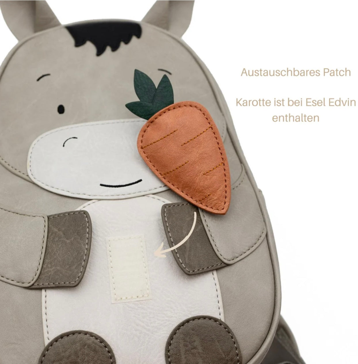 LITTLE WHO - Rucksack „Großer Esel Edvin“