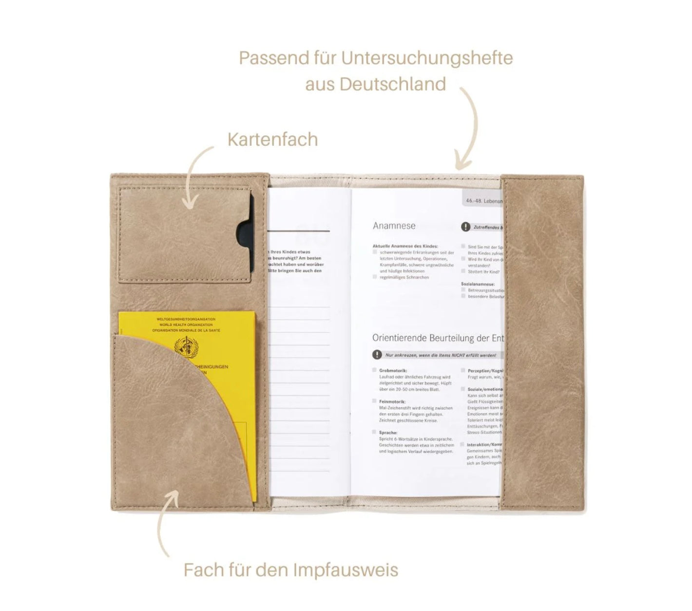 LITTLE WHO - U-Heft Hülle „Zitrone“