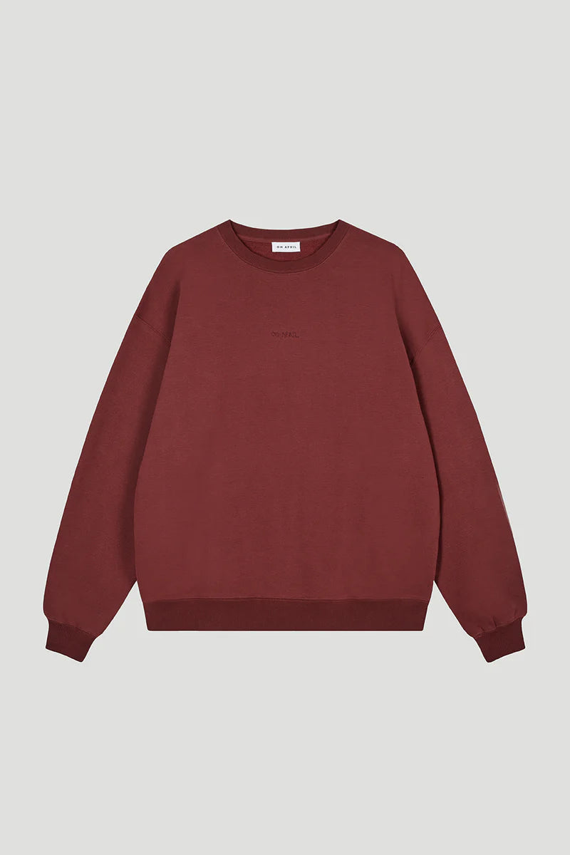 OH APRIL Oversized Sweater „Muse“ - cherrywood