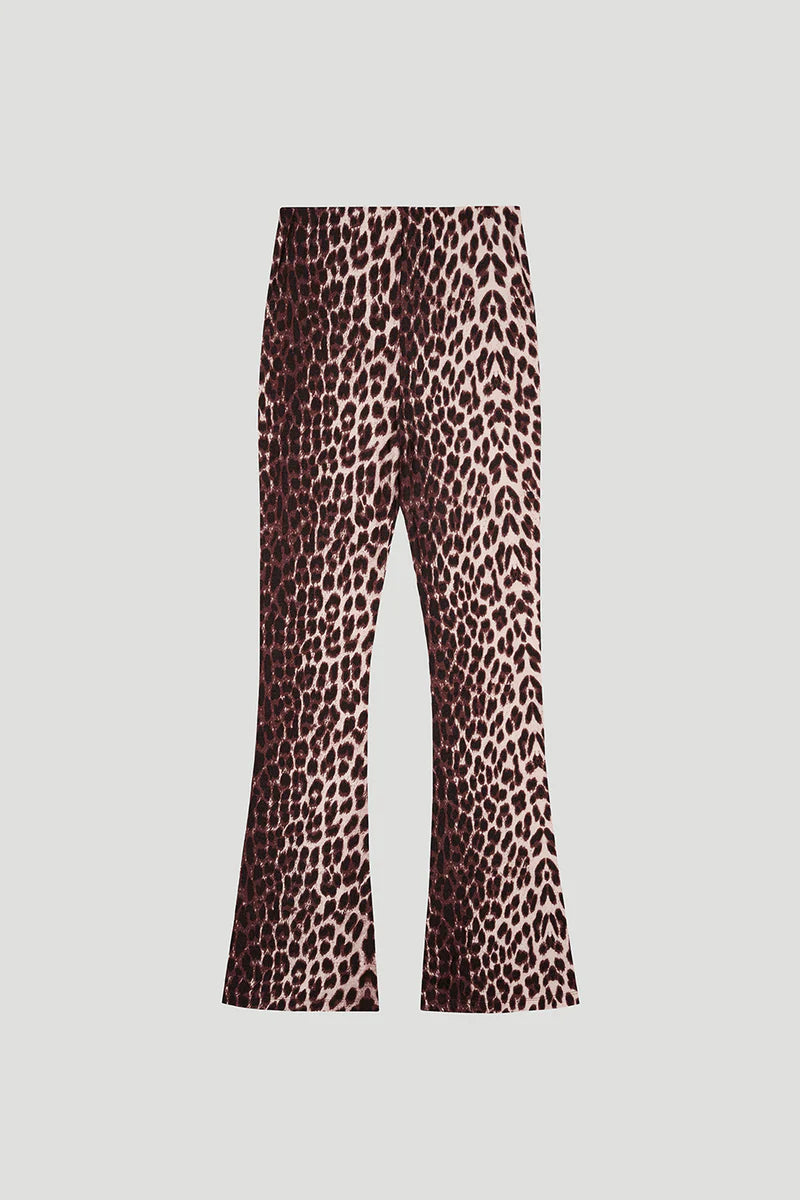 OH APRIL „Tia“ Bootcut Leggings - leo // cherrywood