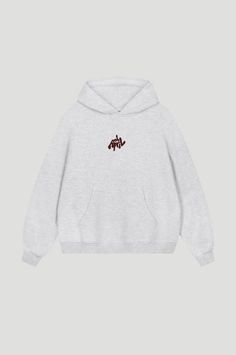 OH APRIL BF Hoodie „Fluffy“ - grey melange