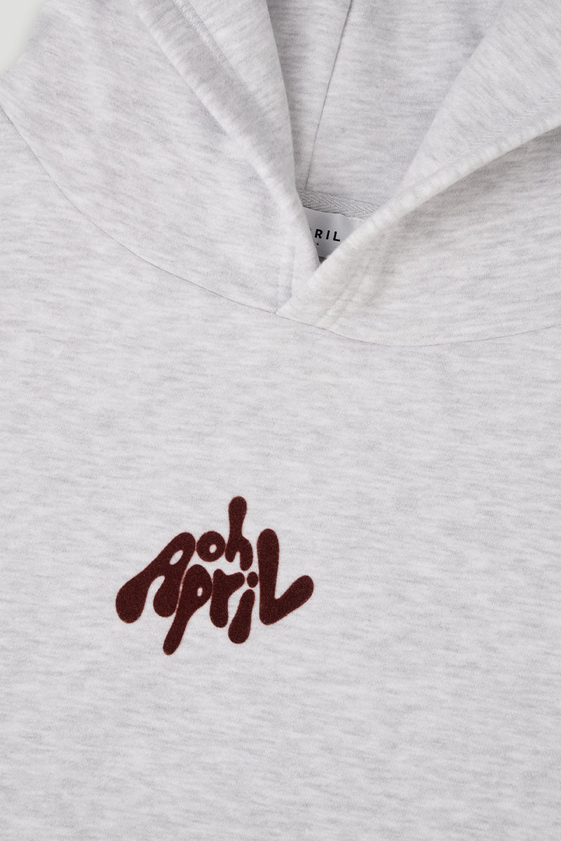 OH APRIL BF Hoodie „Fluffy“ - grey melange