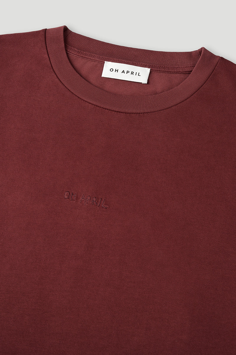 OH APRIL BF T-Shirt "MUSE" - cherrywood