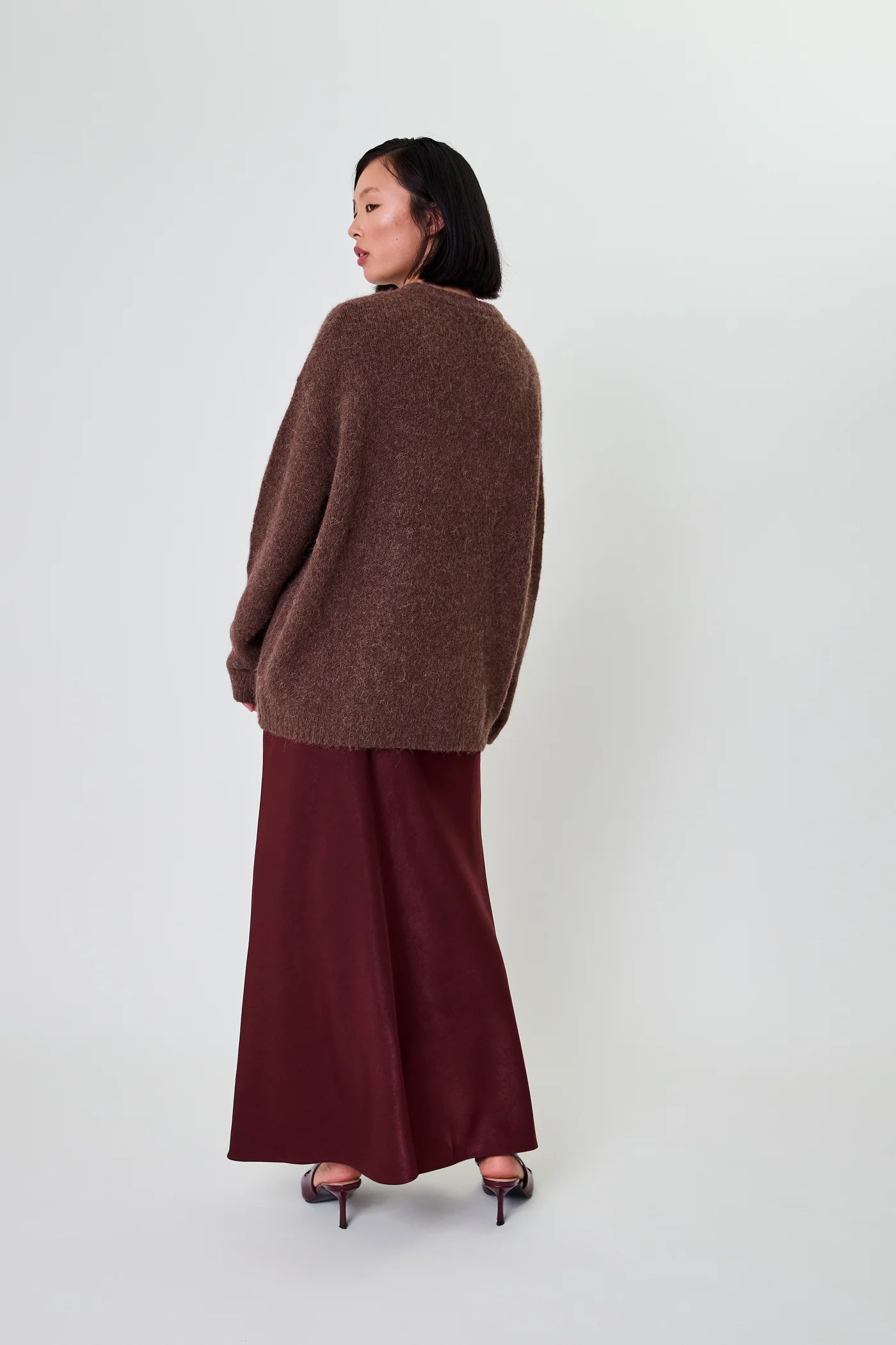 OH APRIL Oversized Strickpullover „MOANI“ - brown