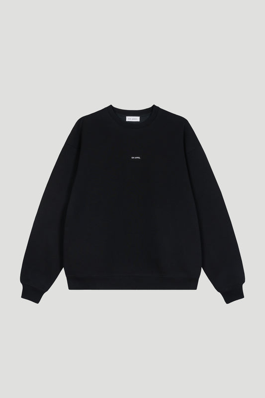 OH APRIL Essentials Oversized Sweater - Schwarz