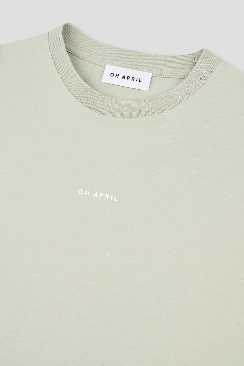 OH APRIL Boyfriend T-Shirt - soft green