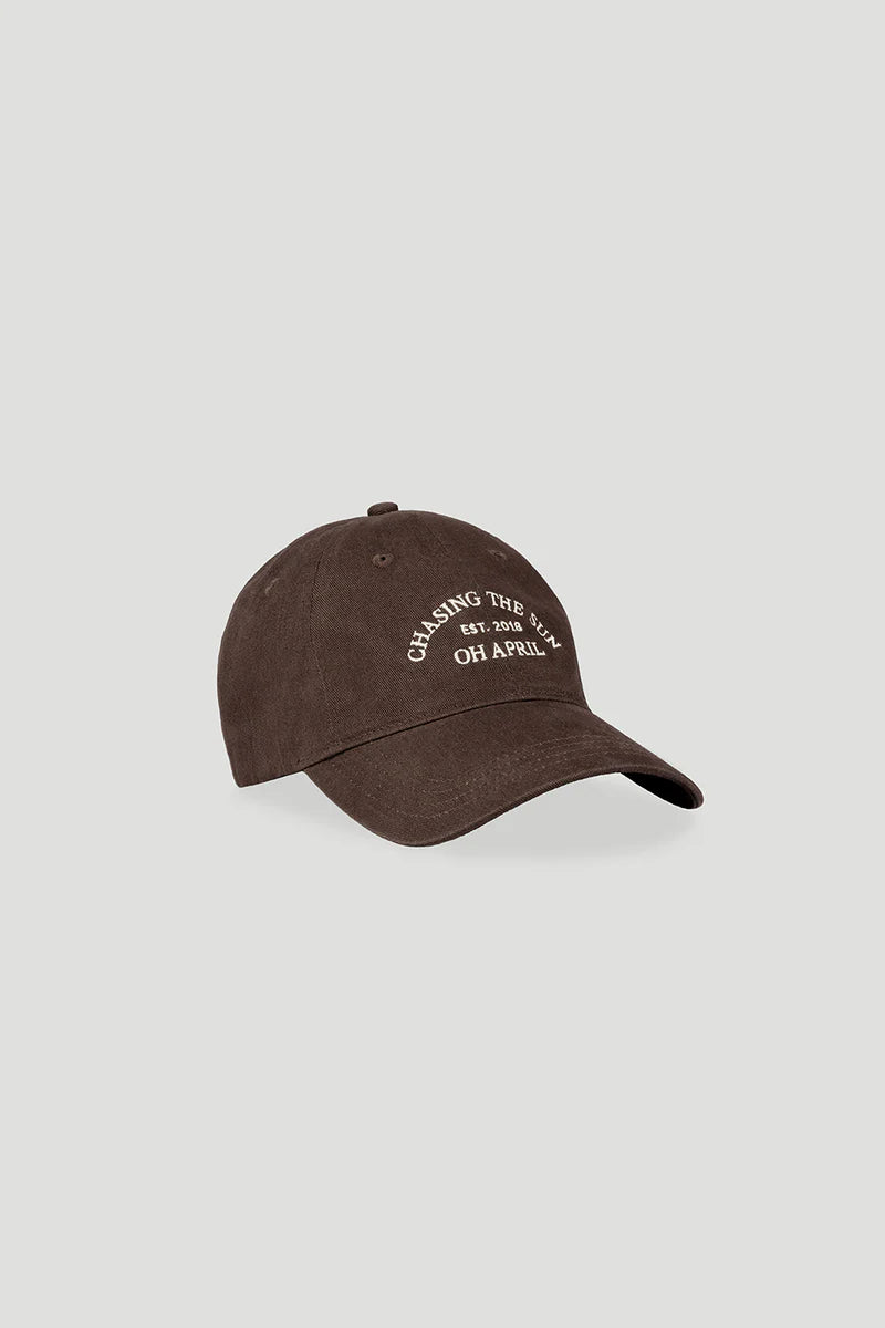 OH APRIL „CHASING THE SUN“ CAP - deep brown