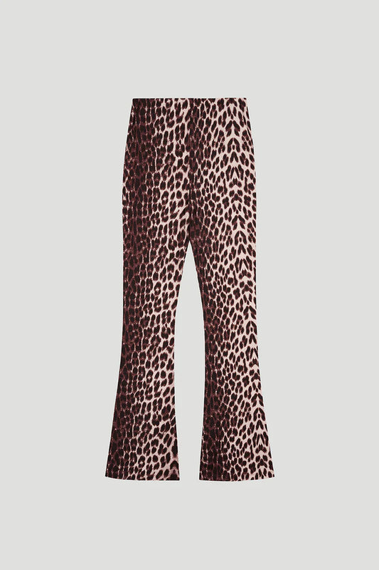 OH APRIL „Tia“ Bootcut Leggings - leo // cherrywood