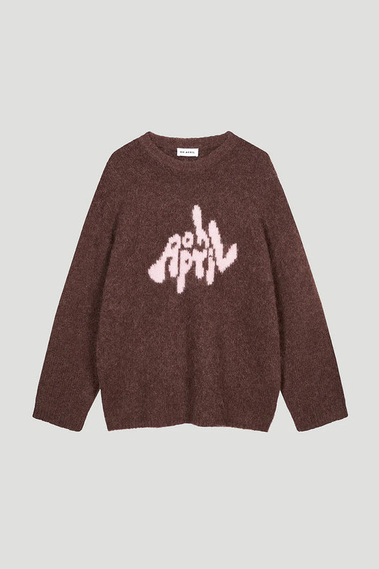 OH APRIL Oversized Strickpullover „MOANI“ - brown
